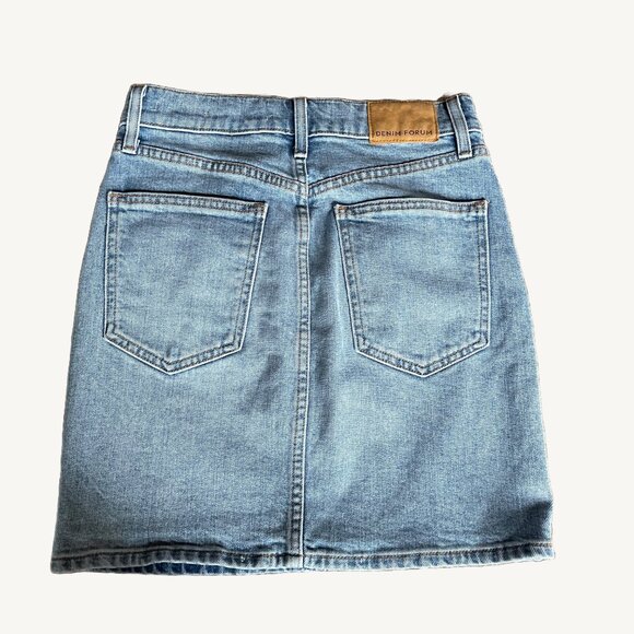 Denim Forum The Pin Up Light Wash Denim Skirt Size 26 - Picture 7 of 11